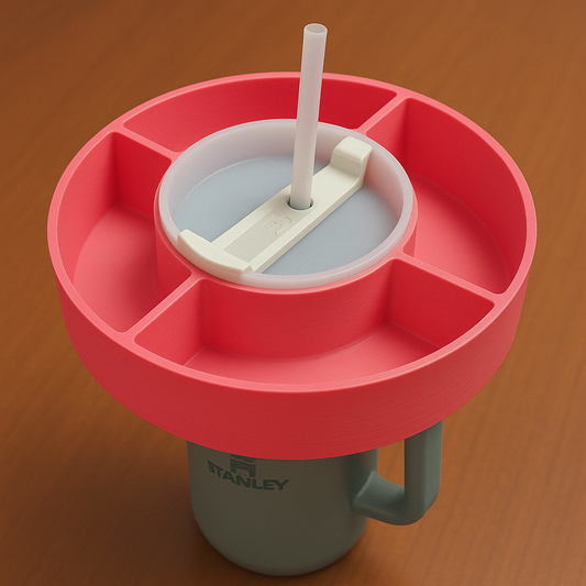 3D Printed Stanley Cup Snack Tray - Choice of Colours